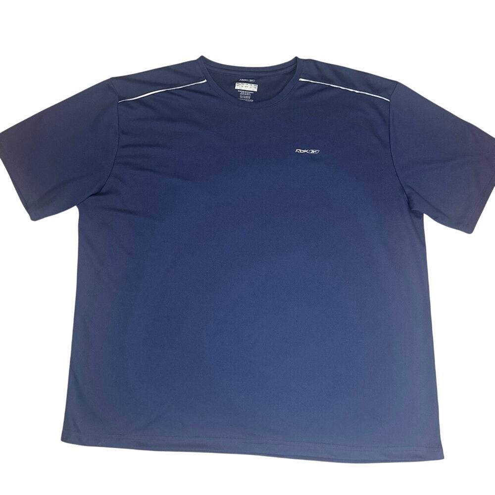 Reebok short sleeve performance t-shirt men 3XL w/reflective piping on shoulders